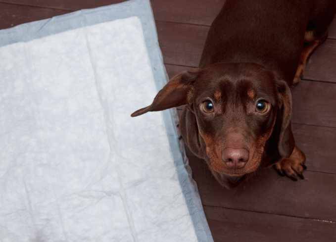 Traversina assorbente per cani assemblata con adesivi Savaré